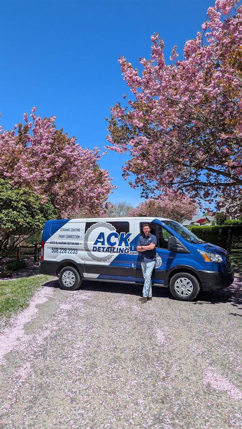 ACK Detailing van set up on site